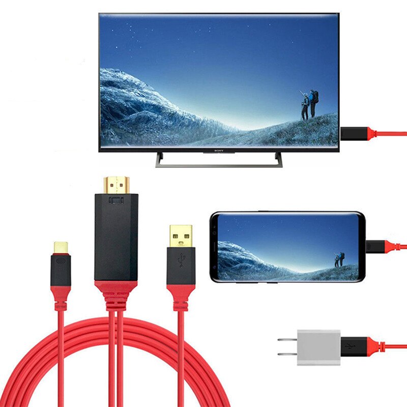 USB CŸ ̺, MHL 4K   ڵ, Ｚ  S20 S10 S9 S8 Ʈ, ȵ̵  HDMI  ȣȯ